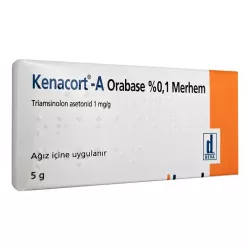 Кенакорт-А Орабейс (Kenacort-A Orabase) дентальная адгезивная паста 0,1% 5г
